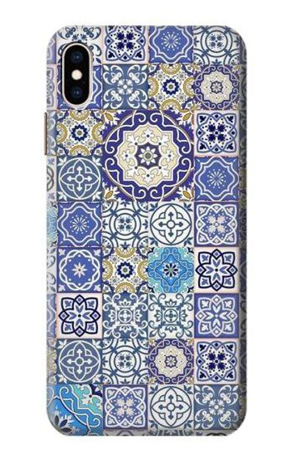 S3537 モロッコのモザイクパターン Moroccan Mosaic Pattern iPhone XS Max バックケース、フリップケース・カバー