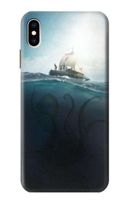 S3540 巨大なタコ Giant Octopus iPhone XS Max バックケース、フリップケース・カバー