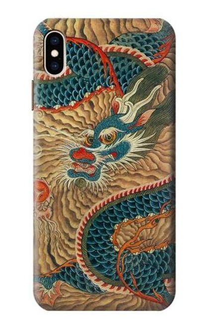 S3541 ドラゴンクラウドペインティング Dragon Cloud Painting iPhone XS Max バックケース、フリップケース・カバー