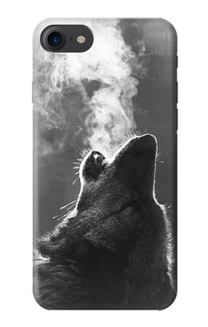 S3505 オオカミ Wolf Howling iPhone 7, iPhone 8 バックケース、フリップケース・カバー