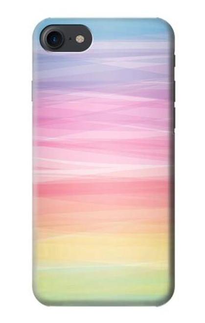 S3507 カラフルな虹 パステル Colorful Rainbow Pastel iPhone 7, iPhone 8 バックケース、フリップケース・カバー