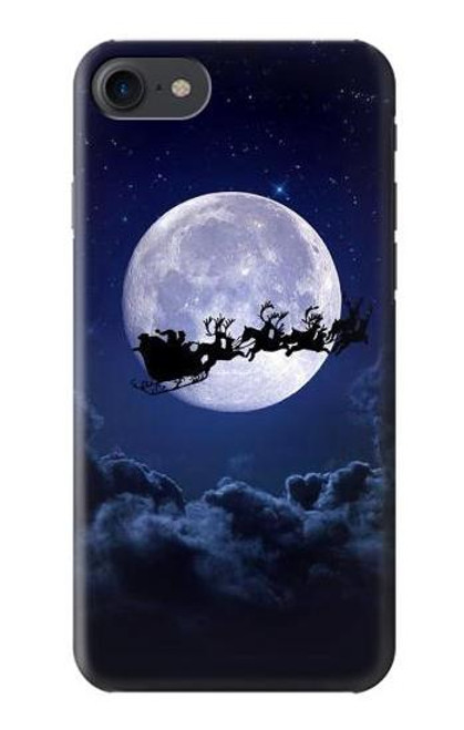 S3508 クリスマスサンタ Xmas Santa Moon iPhone 7, iPhone 8 バックケース、フリップケース・カバー