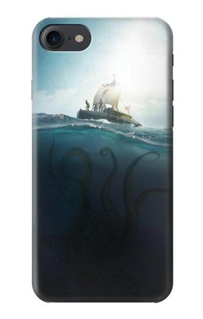 S3540 巨大なタコ Giant Octopus iPhone 7, iPhone 8 バックケース、フリップケース・カバー