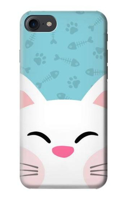 S3542 かわいい猫漫画 Cute Cat Cartoon iPhone 7, iPhone 8 バックケース、フリップケース・カバー