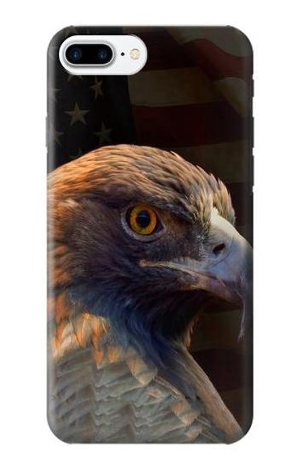 S3376 イーグルアメリカ国旗 Eagle American Flag iPhone 7 Plus, iPhone 8 Plus バックケース、フリップケース・カバー