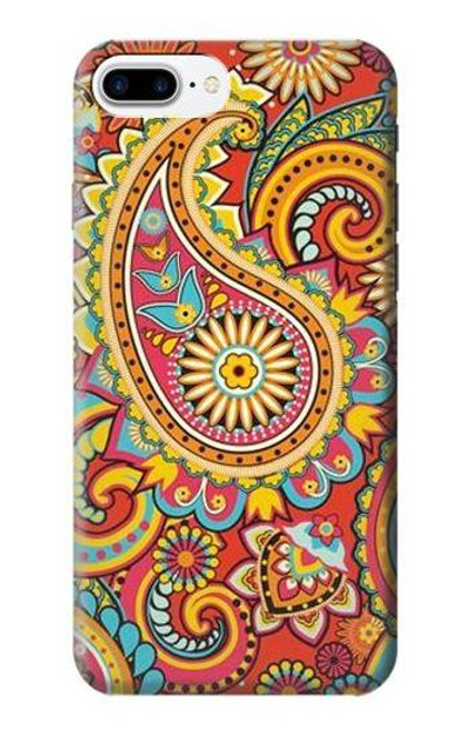 S3402 ペイズリー花柄 Floral Paisley Pattern Seamless iPhone 7 Plus, iPhone 8 Plus バックケース、フリップケース・カバー