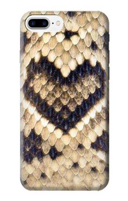 S3417 ダイヤモンドガラガラヘビグラフィックプリント Diamond Rattle Snake Graphic Print iPhone 7 Plus, iPhone 8 Plus バックケース、フリップケース・カバー