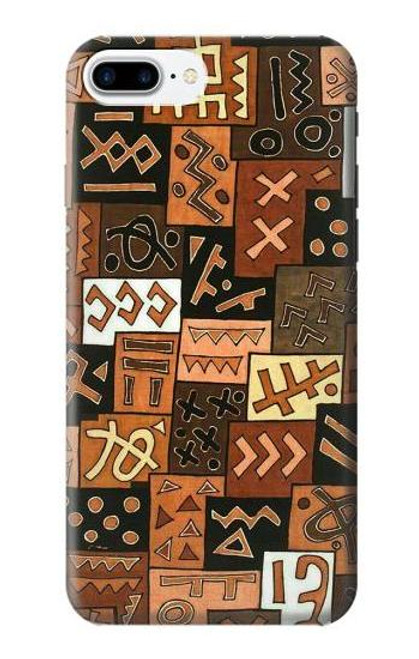 S3460 マリ芸術 Mali Art Pattern iPhone 7 Plus, iPhone 8 Plus バックケース、フリップケース・カバー