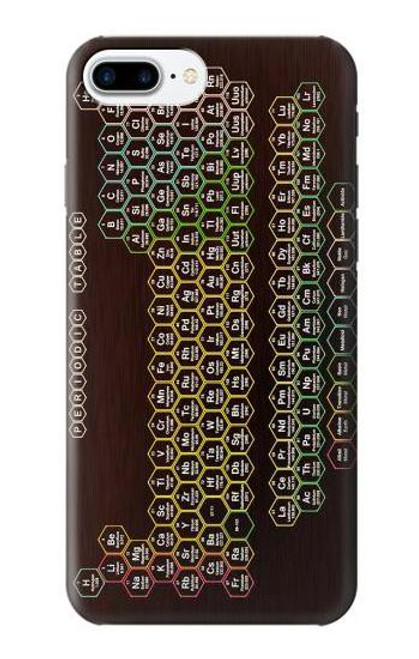 S3544 ネオンハニカム周期表 Neon Honeycomb Periodic Table iPhone 7 Plus, iPhone 8 Plus バックケース、フリップケース・カバー