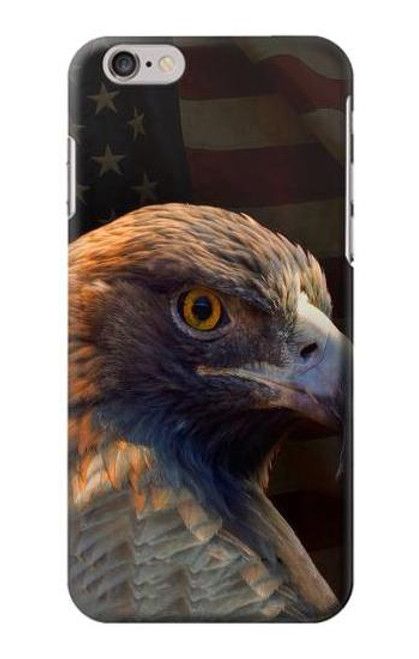 S3376 イーグルアメリカ国旗 Eagle American Flag iPhone 6 6S バックケース、フリップケース・カバー