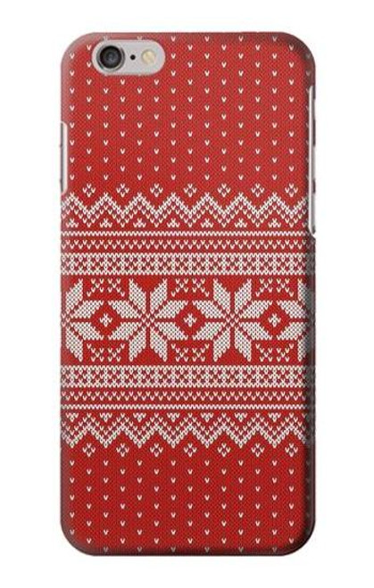 S3384 冬のシームレスな編み物パターン Winter Seamless Knitting Pattern iPhone 6 6S バックケース、フリップケース・カバー