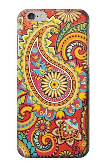 S3402 ペイズリー花柄 Floral Paisley Pattern Seamless iPhone 6 6S バックケース、フリップケース・カバー