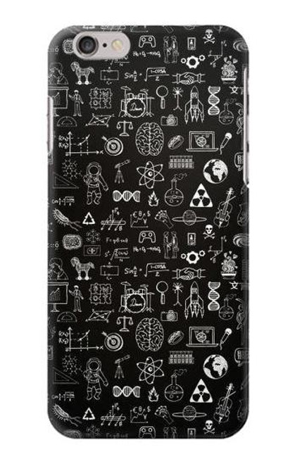 S3426 科学黒板 Blackboard Science iPhone 6 6S バックケース、フリップケース・カバー