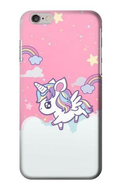 S3518 ユニコーン漫画 Unicorn Cartoon iPhone 6 6S バックケース、フリップケース・カバー