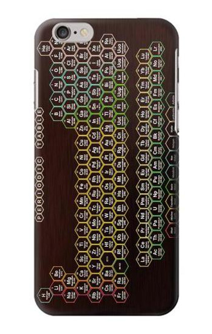 S3544 ネオンハニカム周期表 Neon Honeycomb Periodic Table iPhone 6 6S バックケース、フリップケース・カバー