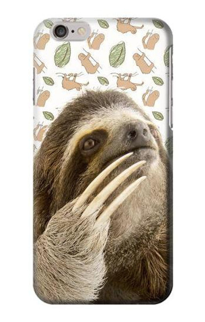 S3559 ナマケモノ Sloth Pattern iPhone 6 Plus, iPhone 6s Plus バックケース、フリップケース・カバー