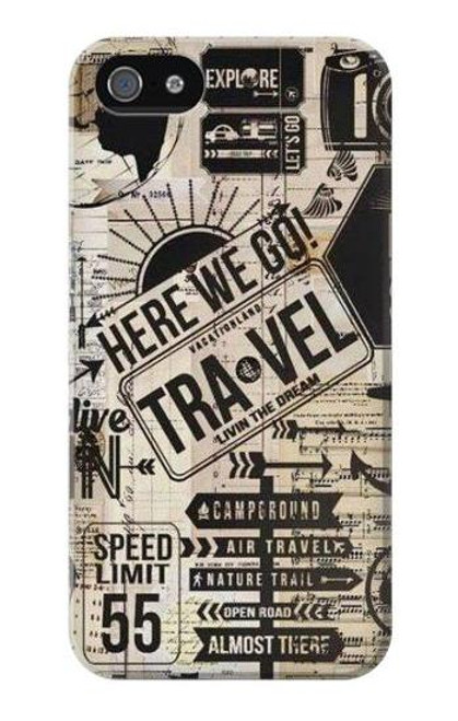 S3441 ヴィンテージ旅行 Vintage Travel iPhone 5 5S SE バックケース、フリップケース・カバー