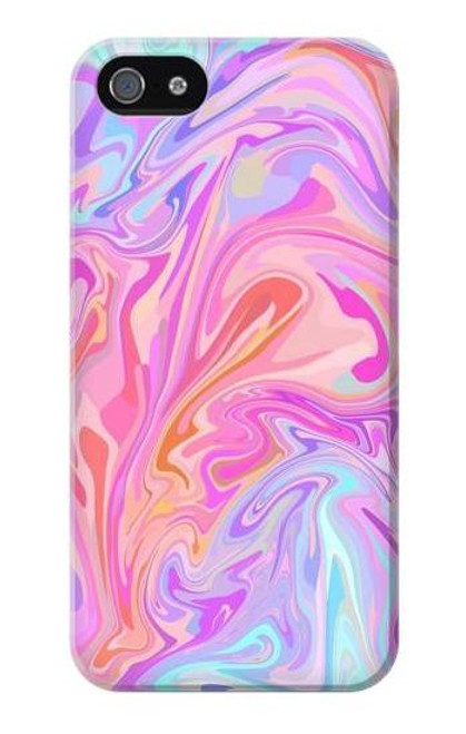 S3444 デジタルアートカラフルな液体 Digital Art Colorful Liquid iPhone 5 5S SE バックケース、フリップケース・カバー