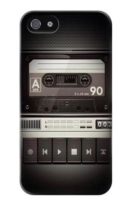 S3501 ビンテージカセットプレーヤー Vintage Cassette Player iPhone 5 5S SE バックケース、フリップケース・カバー