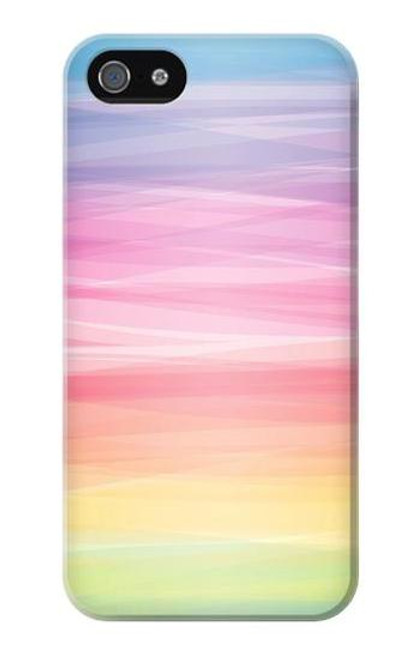 S3507 カラフルな虹 パステル Colorful Rainbow Pastel iPhone 5 5S SE バックケース、フリップケース・カバー