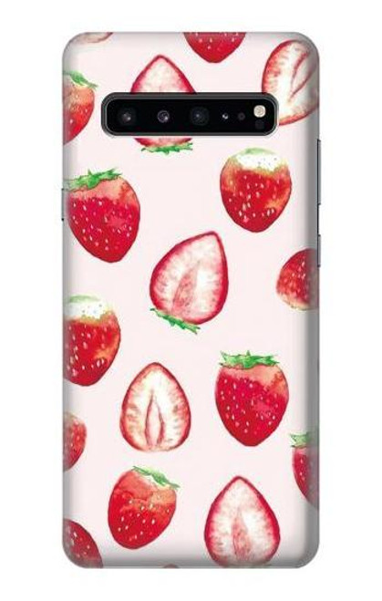 S3481 イチゴ Strawberry Samsung Galaxy S10 5G バックケース、フリップケース・カバー