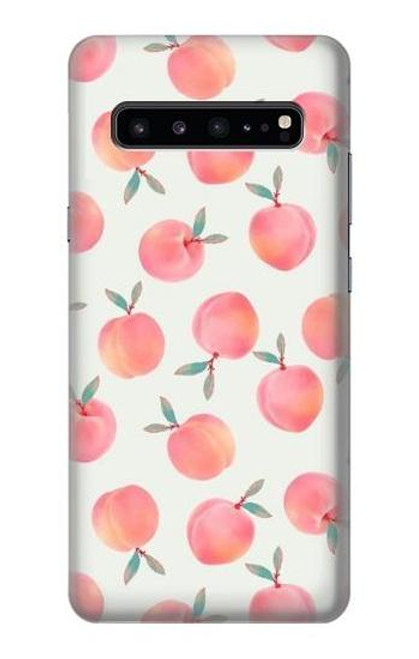 S3503 桃 Peach Samsung Galaxy S10 5G バックケース、フリップケース・カバー