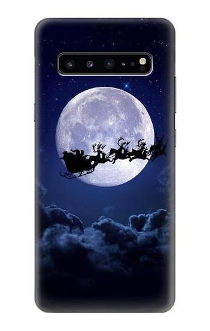 S3508 クリスマスサンタ Xmas Santa Moon Samsung Galaxy S10 5G バックケース、フリップケース・カバー