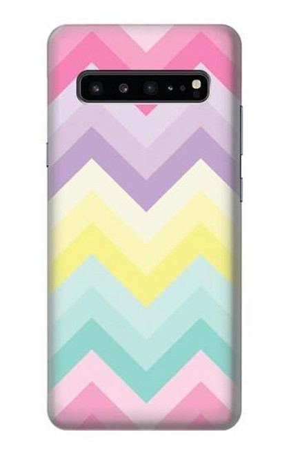 S3514 虹色ジグザグ Rainbow Zigzag Samsung Galaxy S10 5G バックケース、フリップケース・カバー