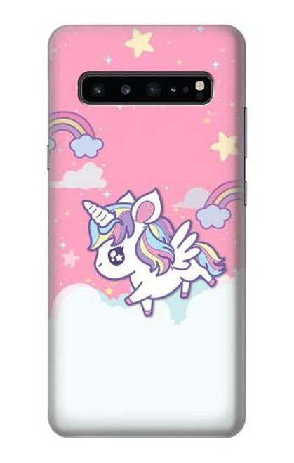 S3518 ユニコーン漫画 Unicorn Cartoon Samsung Galaxy S10 5G バックケース、フリップケース・カバー