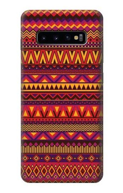 S3404 アステカパターン Aztecs Pattern Samsung Galaxy S10 Plus バックケース、フリップケース・カバー