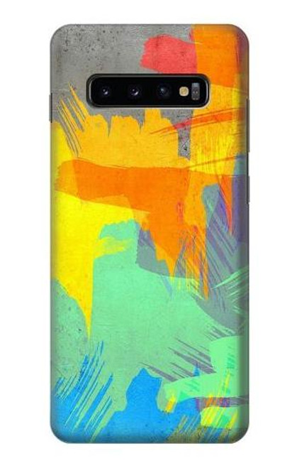 S3423 ブラシストローク Brush Stroke Samsung Galaxy S10 Plus バックケース、フリップケース・カバー