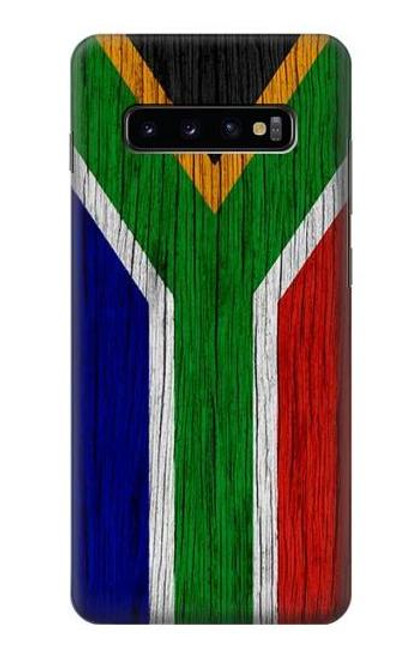 S3464 南アフリカの国旗 South Africa Flag Samsung Galaxy S10 Plus バックケース、フリップケース・カバー