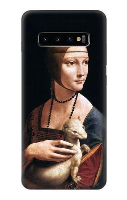 S3471 エルミン・レオナルド・ダ・ヴィンチ Lady Ermine Leonardo da Vinci Samsung Galaxy S10 Plus バックケース、フリップケース・カバー