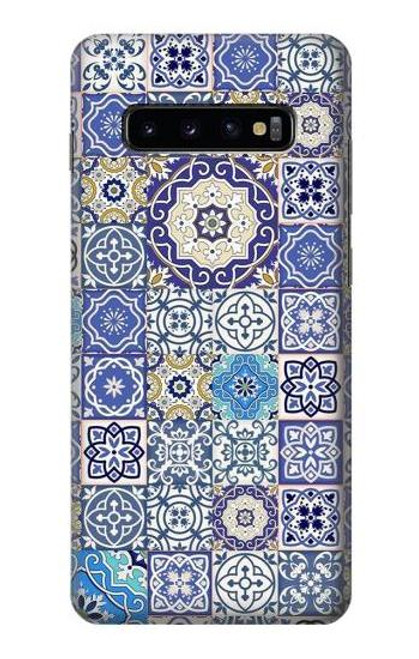 S3537 モロッコのモザイクパターン Moroccan Mosaic Pattern Samsung Galaxy S10 Plus バックケース、フリップケース・カバー