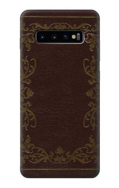 S3553 ヴィンテージブックカバー Vintage Book Cover Samsung Galaxy S10 Plus バックケース、フリップケース・カバー