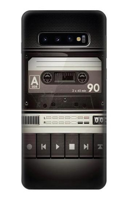 S3501 ビンテージカセットプレーヤー Vintage Cassette Player Samsung Galaxy S10 バックケース、フリップケース・カバー