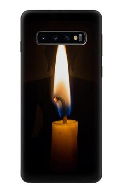 S3530 仏 Buddha Candle Burning Samsung Galaxy S10 バックケース、フリップケース・カバー