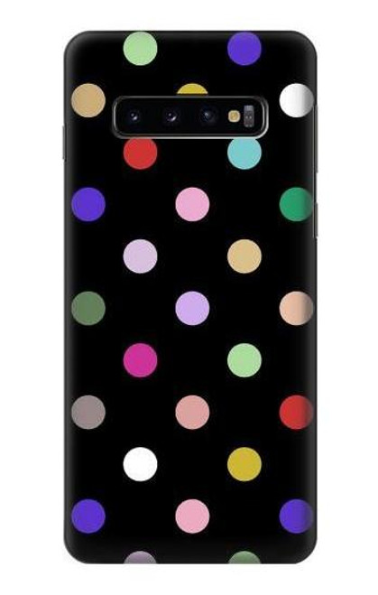 S3532 カラフルな水玉 Colorful Polka Dot Samsung Galaxy S10 バックケース、フリップケース・カバー