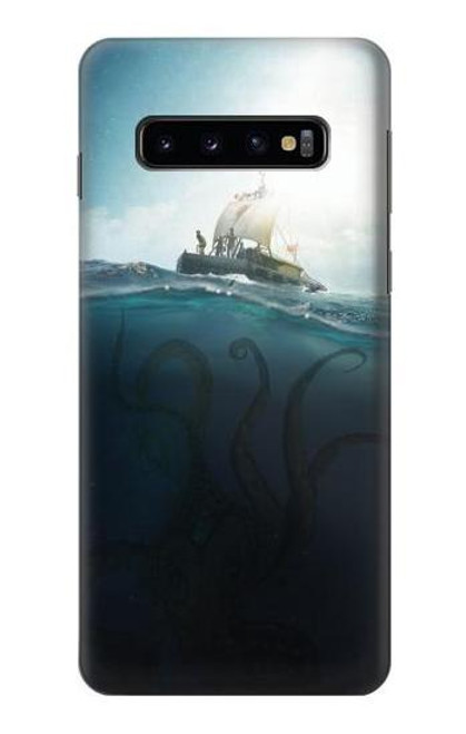 S3540 巨大なタコ Giant Octopus Samsung Galaxy S10 バックケース、フリップケース・カバー