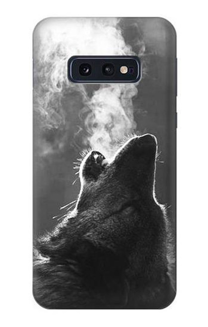 S3505 オオカミ Wolf Howling Samsung Galaxy S10e バックケース、フリップケース・カバー