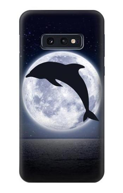 S3510 ドルフィン Dolphin Moon Night Samsung Galaxy S10e バックケース、フリップケース・カバー
