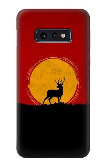 S3513 鹿の夕日 Deer Sunset Samsung Galaxy S10e バックケース、フリップケース・カバー