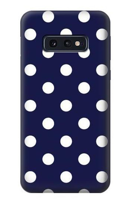 S3533 ブルーの水玉 Blue Polka Dot Samsung Galaxy S10e バックケース、フリップケース・カバー