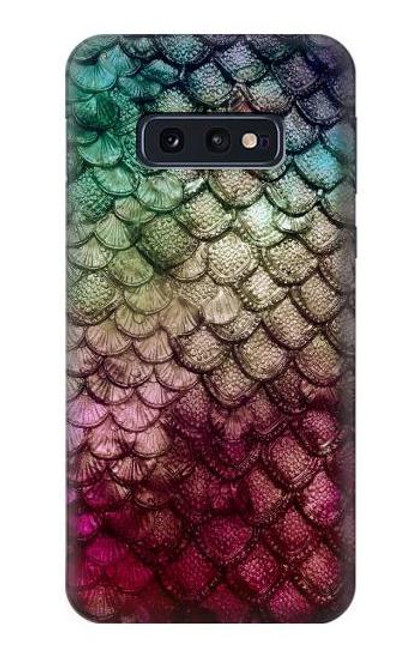 S3539 人魚の鱗 Mermaid Fish Scale Samsung Galaxy S10e バックケース、フリップケース・カバー