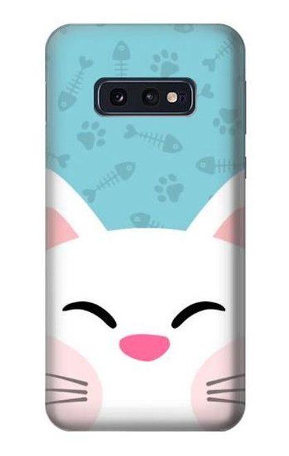 S3542 かわいい猫漫画 Cute Cat Cartoon Samsung Galaxy S10e バックケース、フリップケース・カバー
