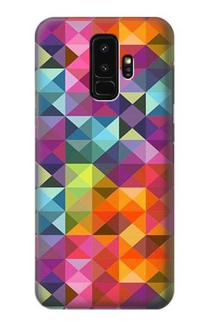 S3477 抽象的なダイヤモンドパターン Abstract Diamond Pattern Samsung Galaxy S9 Plus バックケース、フリップケース・カバー
