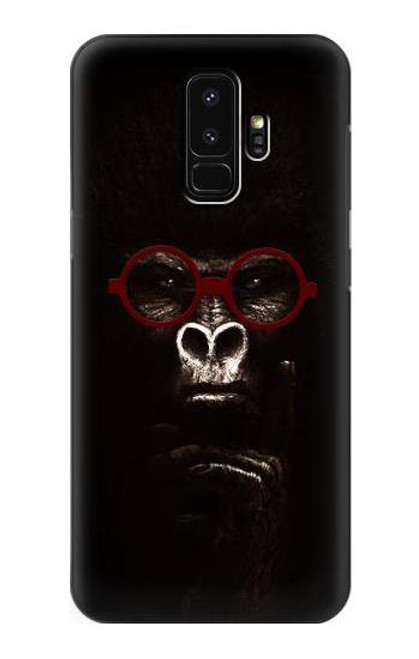 S3529 思考ゴリラ Thinking Gorilla Samsung Galaxy S9 Plus バックケース、フリップケース・カバー