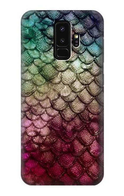 S3539 人魚の鱗 Mermaid Fish Scale Samsung Galaxy S9 Plus バックケース、フリップケース・カバー