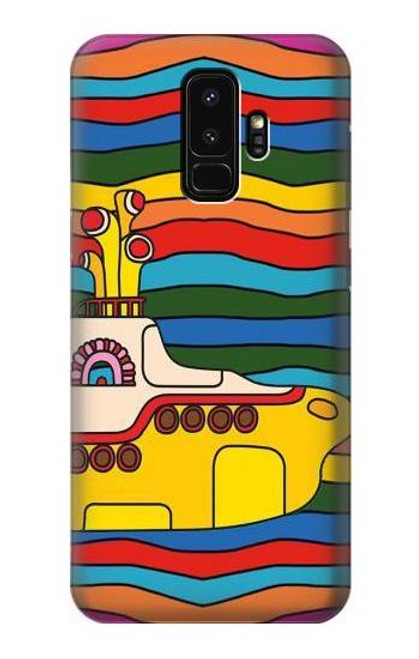 S3599 ヒッピーイエローサブマリン Hippie Submarine Samsung Galaxy S9 Plus バックケース、フリップケース・カバー