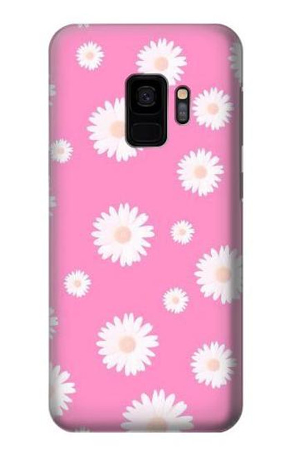 S3500 ピンクの花柄 Pink Floral Pattern Samsung Galaxy S9 バックケース、フリップケース・カバー